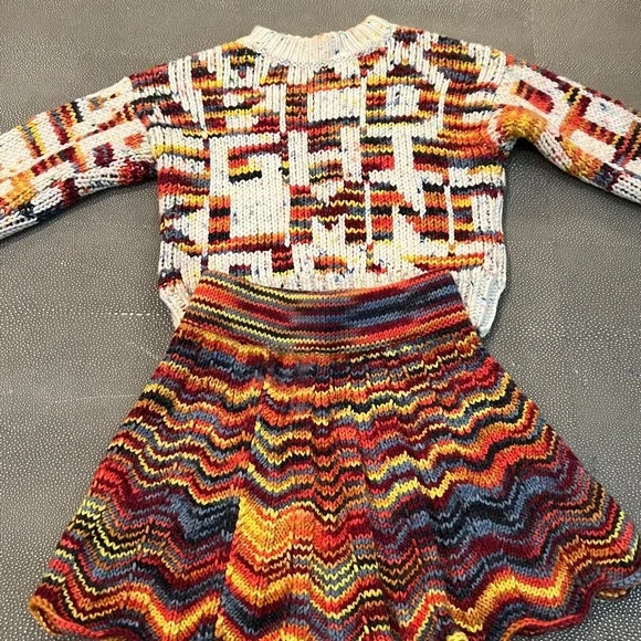 Misha And Puff Colorful Knit Wool Skirt - Picture 5 of 5